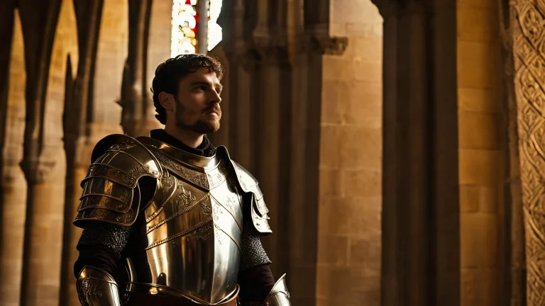 A stunning desktop wallpaper featuring shiny silver armor with intricate textures and details.