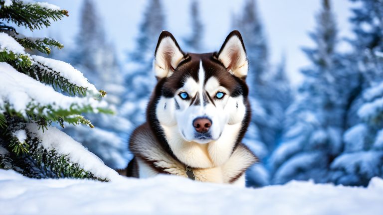 シベリアン ハスキー 冬 壁紙 スケーリング