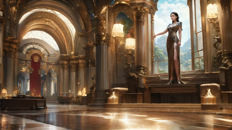 Indoor scene featuring a young anime girl in soft natural lighting with gentle colors and realistic textures.