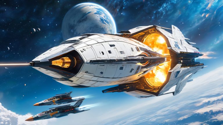 starblazer yamato battles through cosmic depths wallpaper scaled