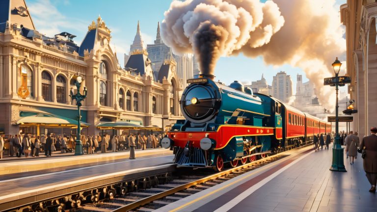 steam train station scene scaled