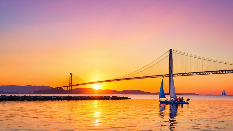 summer verrazano bridge sunset wallpaper scaled