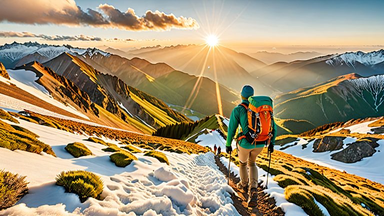 ascension du sommet lever du soleil à l'échelle