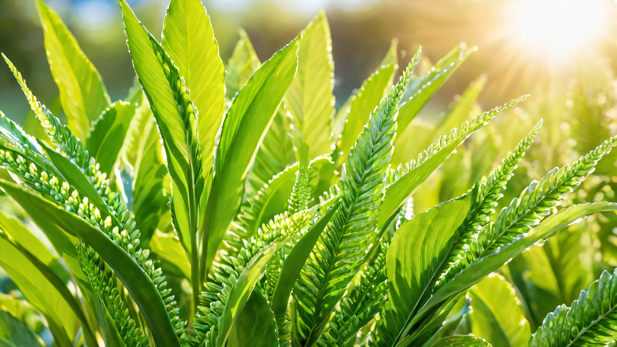 Sunlit Leaf Details Aesthetic PC Wallpaper A stunning close-up image of a sunlit leaf with intricate details and natural textures.