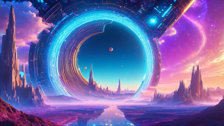 surreal portal cyber realm wallpaper scaled