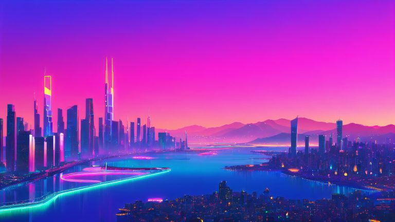 synthwave joyful explosion wallpaper 4k scaled