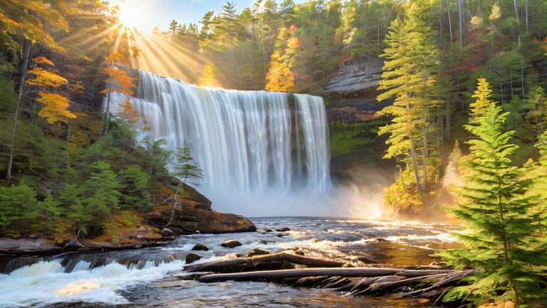 tahquamenon falls waterfall desktop wallpaper scaled