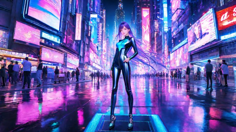 taki futuristic cityscape 4k anime desktop background scaled