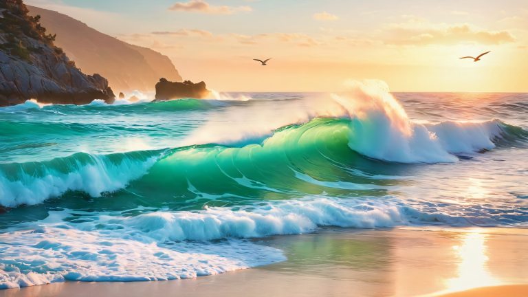 turquoise coast at sunset scaled