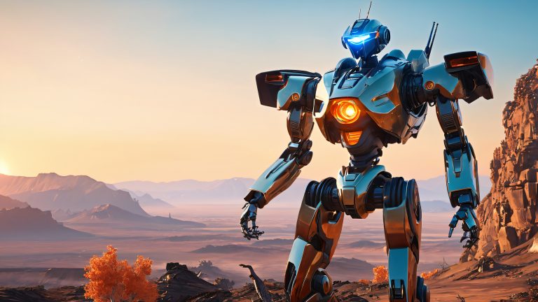 ultrabot akumatsu 4k cyberpunk post apocalyptic wallpaper scaled