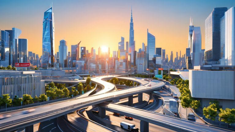 urban highway intersection 4k wallpaper scaled