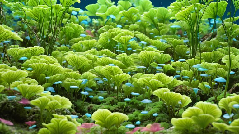 utricularia sandersonii bioluminescent wallpaper scaled