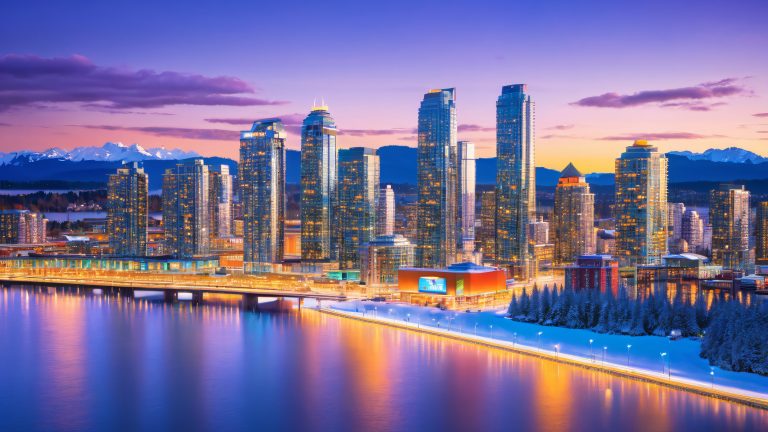 vancouver cityscape golden hour scaled