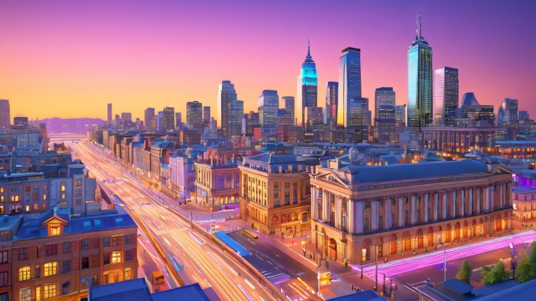 vibrant cityscape 4k wallpaper urban architecture textures scaled