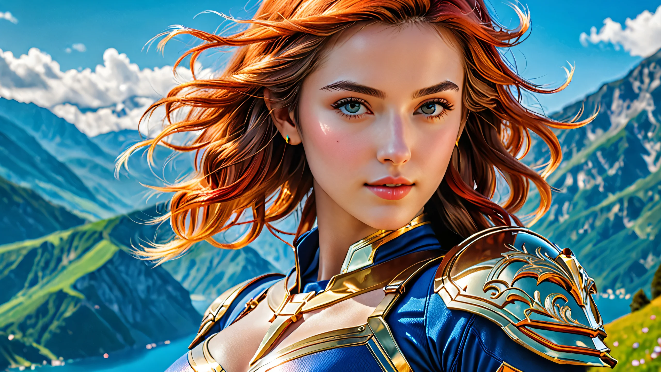 Ultra HD Vibrant Digital Canvas Wallpaper A stunning abstract digital artwork featuring vibrant colors and intricate details.