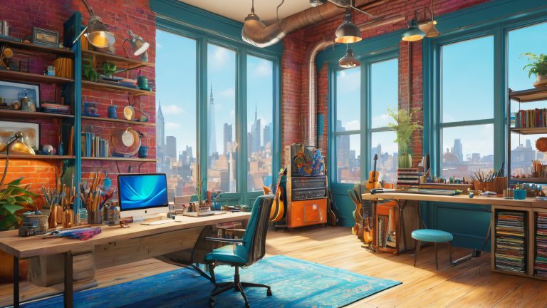 vibrant workspace oasis scaled