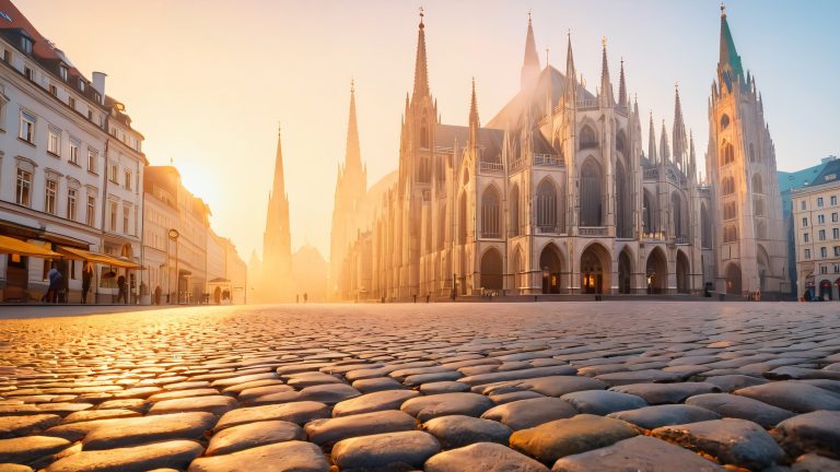 vienna dawn st stephen cathedral 4k wallpaper scaled