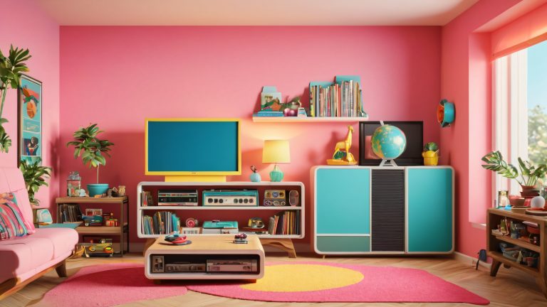 vintage action figures 4k wallpaper nostalgic retro scene scaled