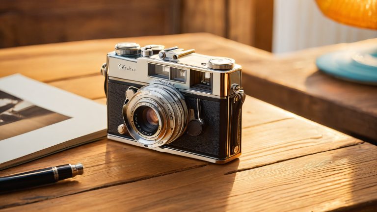 vintage camera golden hour scaled