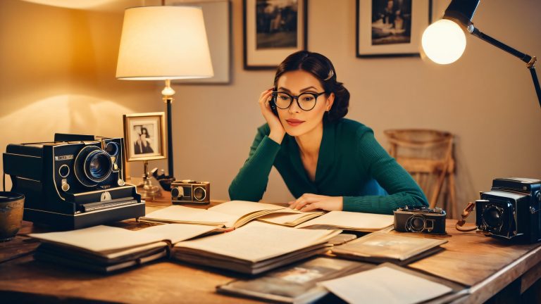 vintage camera studio wallpaper scaled