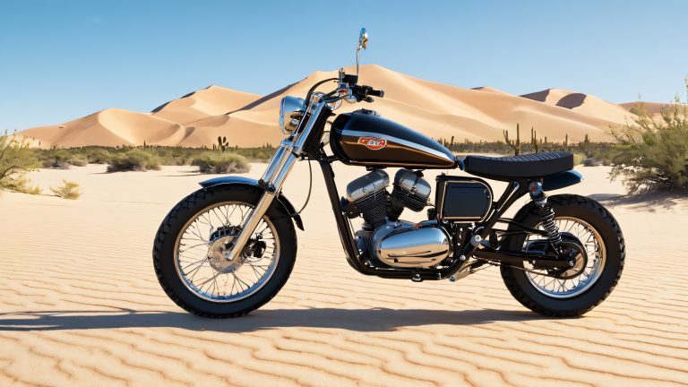 vintage chrome motorcycle wallpaper desert adventure awaits scaled