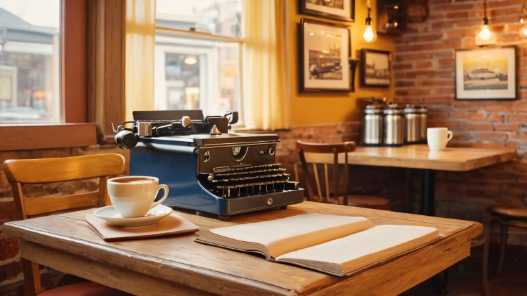 vintage coffee shop 4k wallpaper scaled