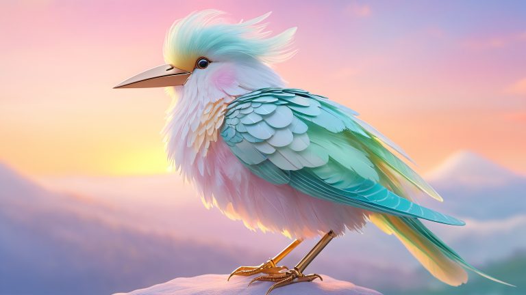 vintage mechanical bird 4k wallpaper whimsy scaled