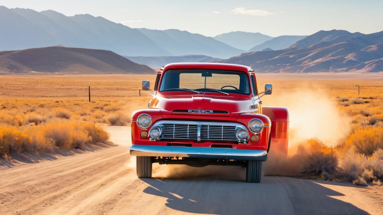 vintage pickup truck 4k wallpaper retro americana landscape scaled