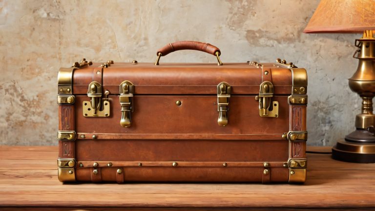 vintage steam powered suitcase steampunk wallpaper scaled