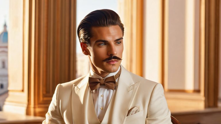 vintage stern young man renaissance architecture scaled