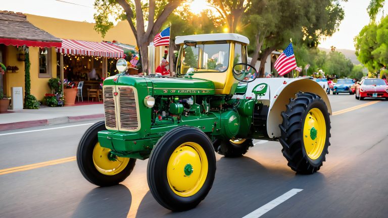 vintage tractor parade ojai scaled