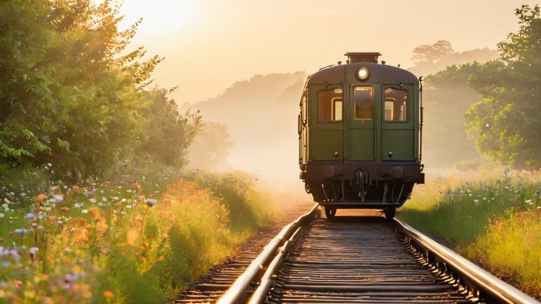 vintage train rustic dawn scaled