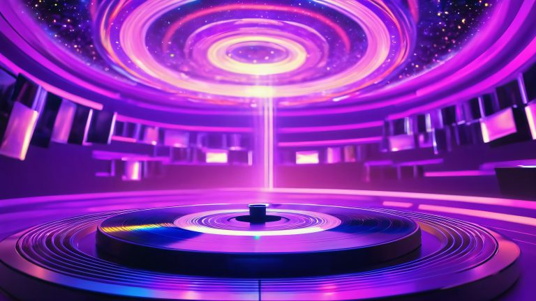 vinyl record vortex music wallpaper 4k scaled