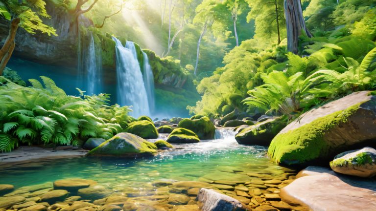 waterfall serene oasis scaled