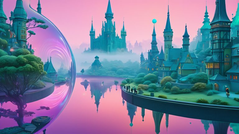 whimsical creatures portal surreal 4k wallpaper scaled