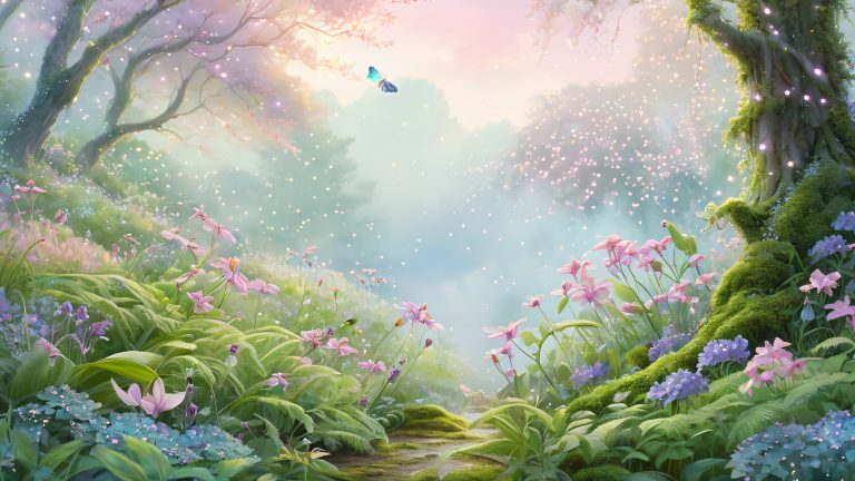 whimsical fairy glade scaled
