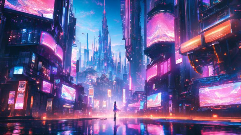 whimsical futuristic cityscape teto 4k scaled