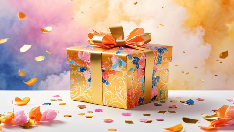 whimsical gift box wallpaper scaled