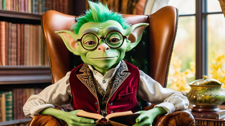 whimsical goblin study wallpaper 4k fantasy scaled