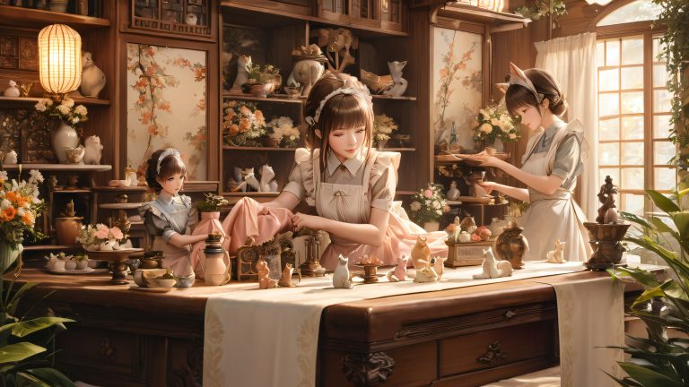 whimsical maid cat sanctuary scaled