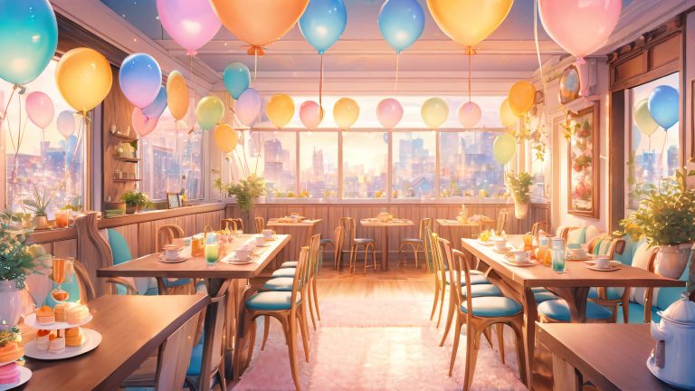 whimsical rabbit cafe 4k wallpaper anime delight scaled