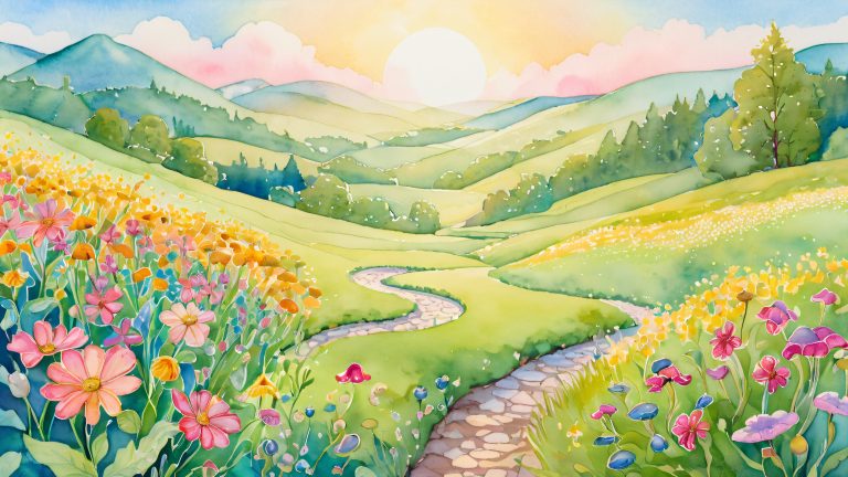 whimsical worms landscape wallpaper go eat worms 4k scaled