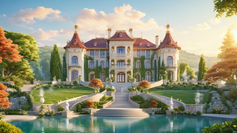 whispering manor at dawn scaled