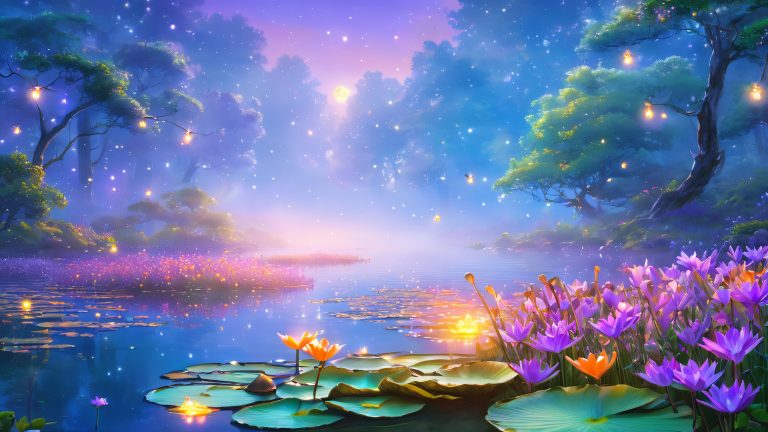 whispering moonlit lake sanctuary scaled