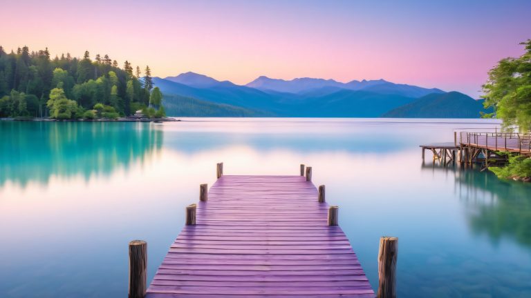 whispering pier at dusk scaled