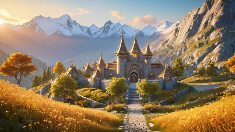 whiterun safehold 4k wallpaper celestial gateway sunset dreamscape scaled