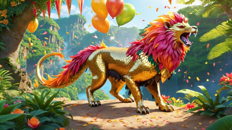 wyverian jungle birthday wallpaper scaled