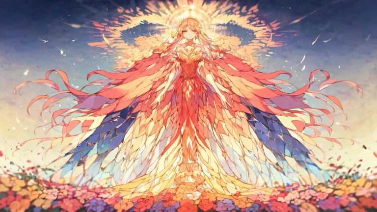 A stunning anime illustration of a girl in a vast pure void with extreme depth of field and delicate pastel shades, perfect for desktop use.