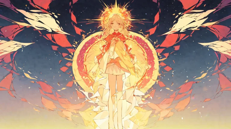 A beautifully illustrated anime-style scene of a vast pure void with extreme depth of field on a desktop/PC