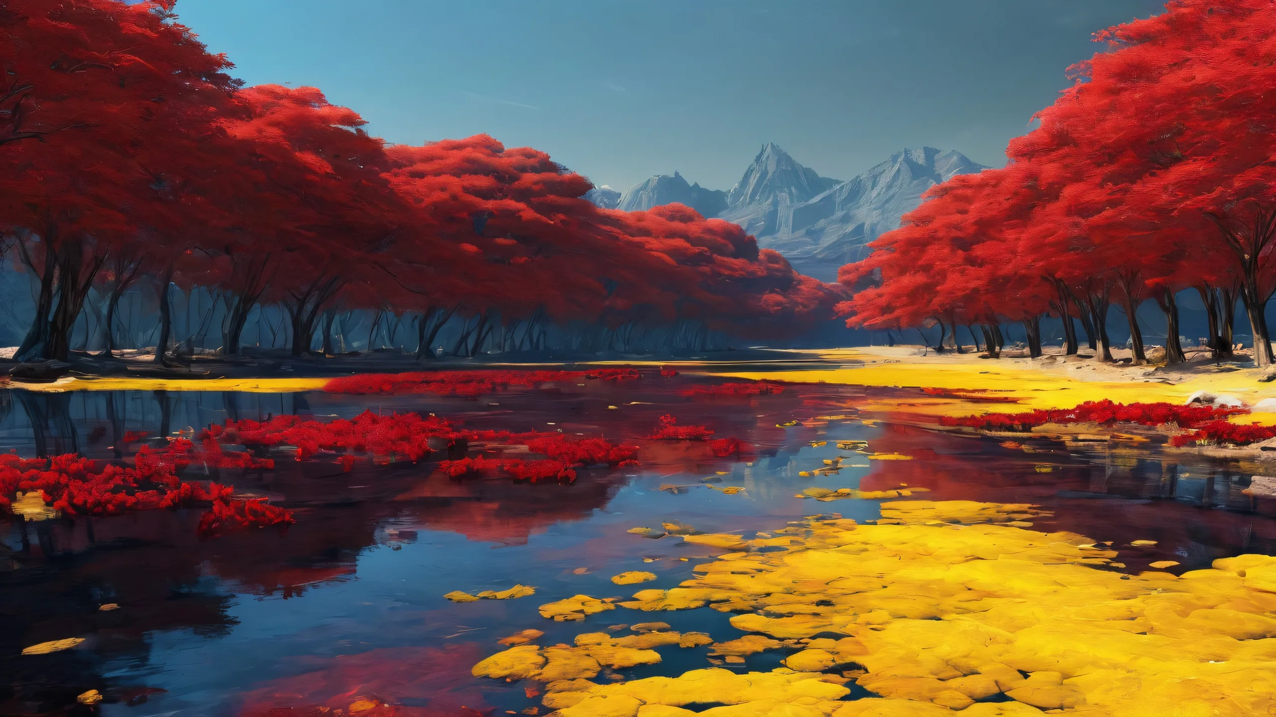 A hauntingly beautiful desktop scene of Sherry Birkin in an apocalyptic world, ideal for a PC or Desktop background.